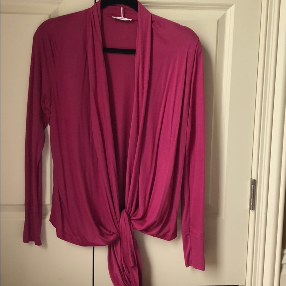Fuschia/pink wrap cardigan size M